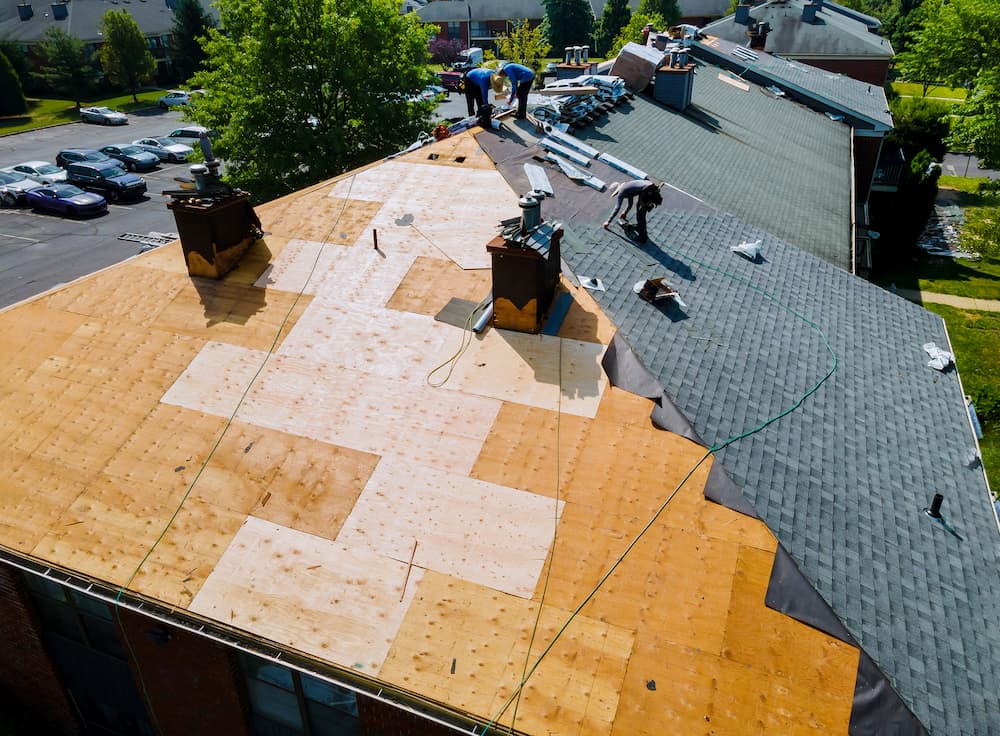 Process of a roof that needed to be replaced